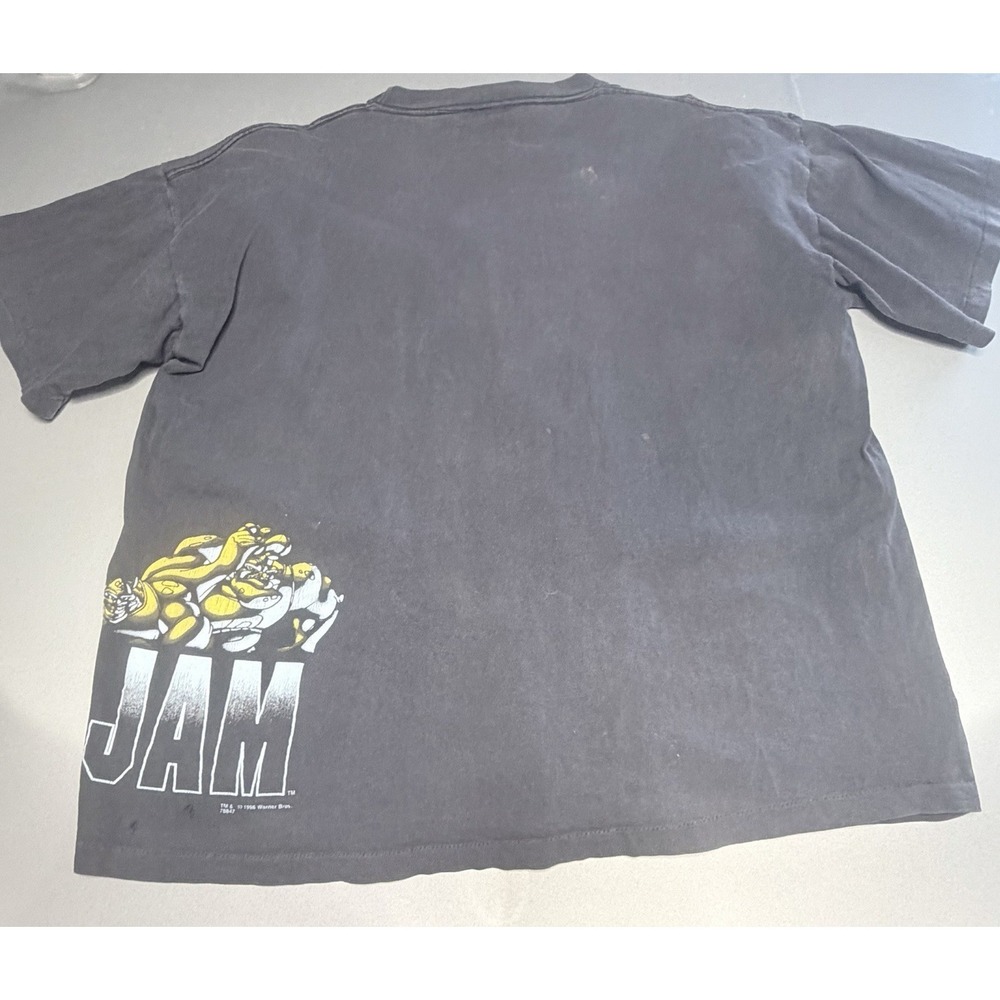 Vintage 1996 Space Jam Looney Tunes Double Sided T-Shirt Size XL - Picture 5 of 10